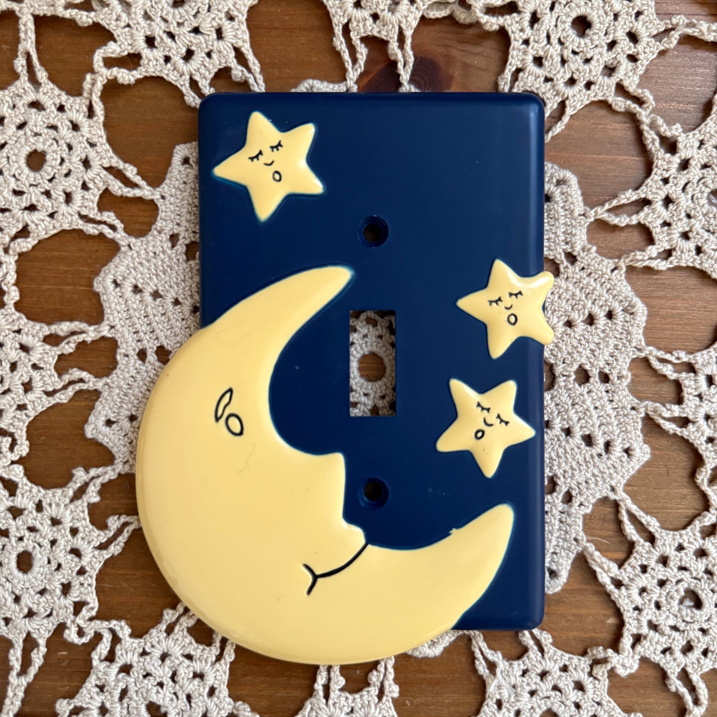 whimsical celestial moon stars light switch cover collectable
