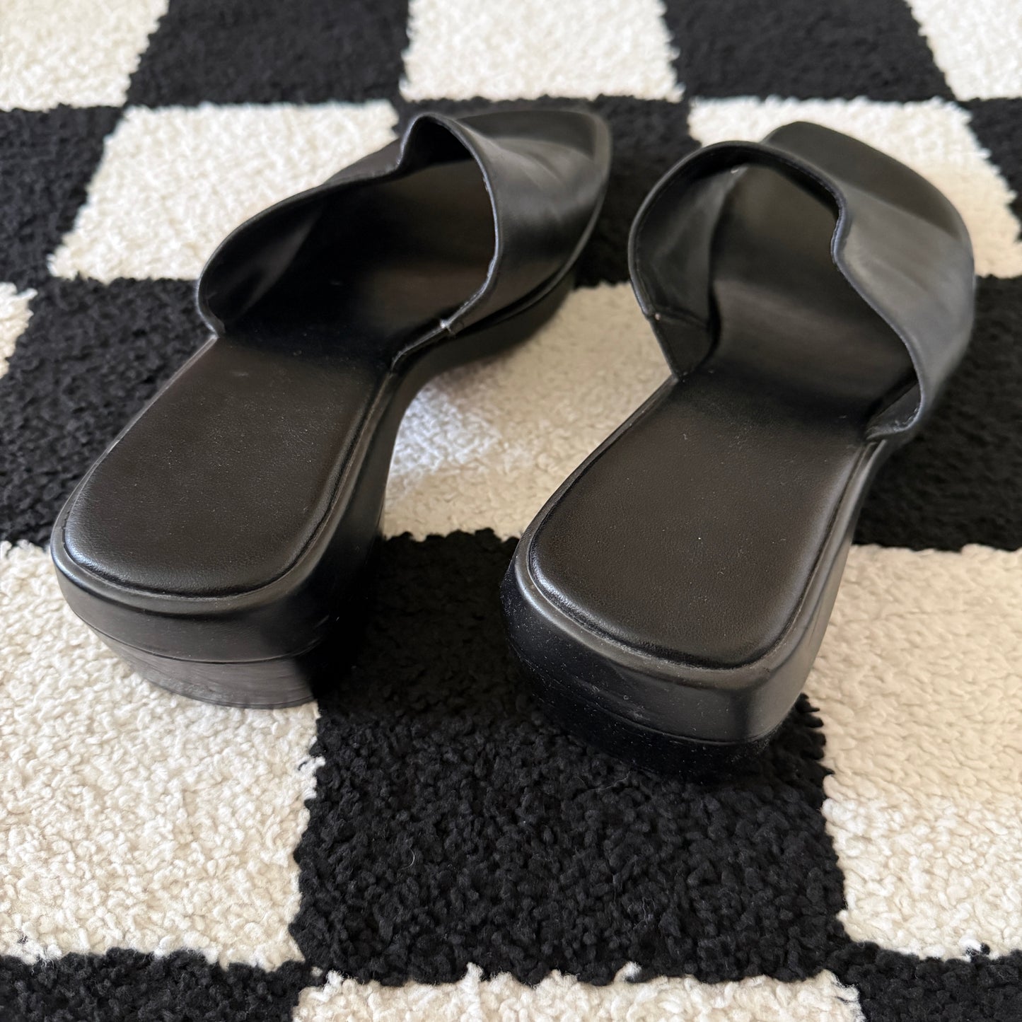 unique vintage whimsical 90s y2k chunky mule sandals