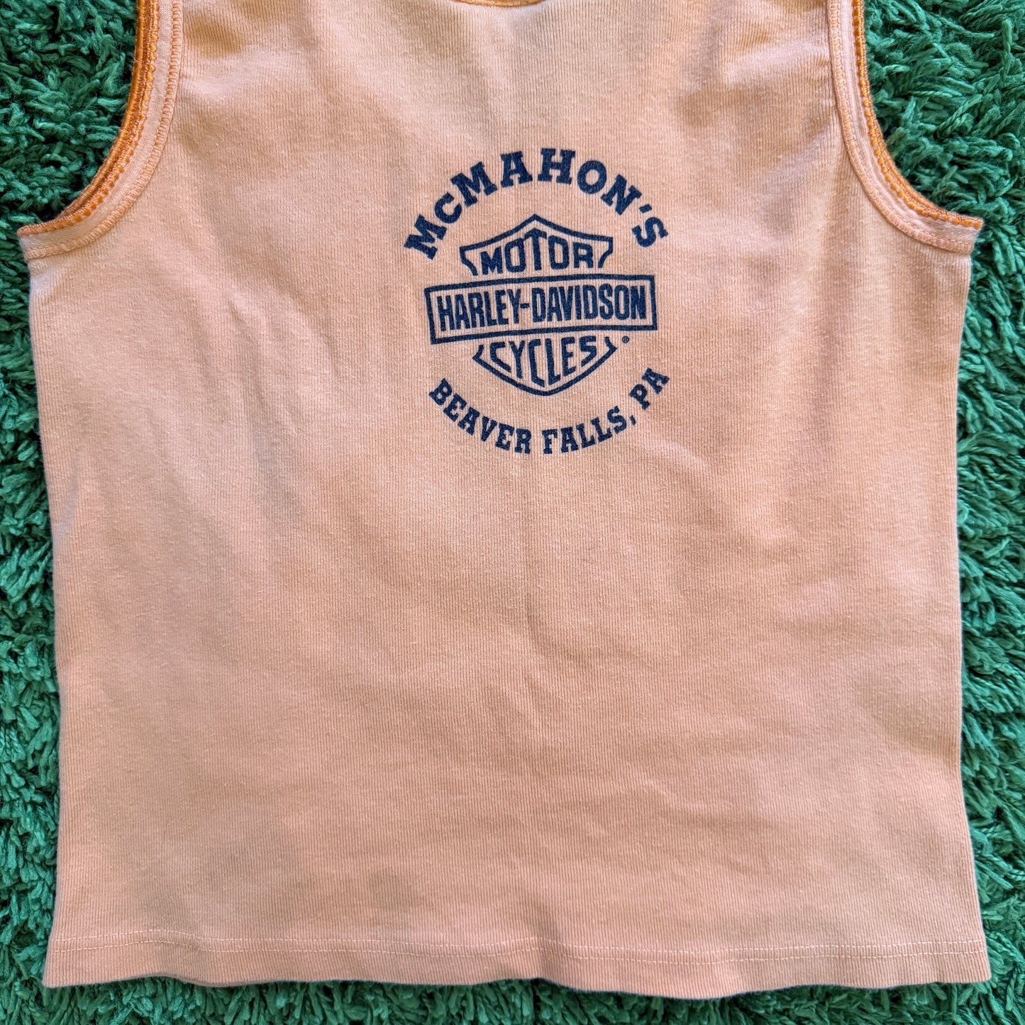 unique vintage whimsical 90s y2k HARLEY DAVIDSON graphic tank top