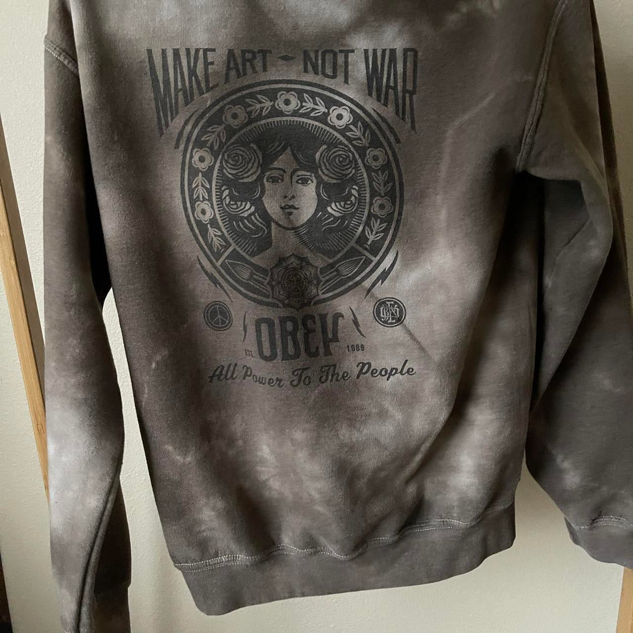 vintage whimsy 90s y2k OBEY graphic pullover hoodie