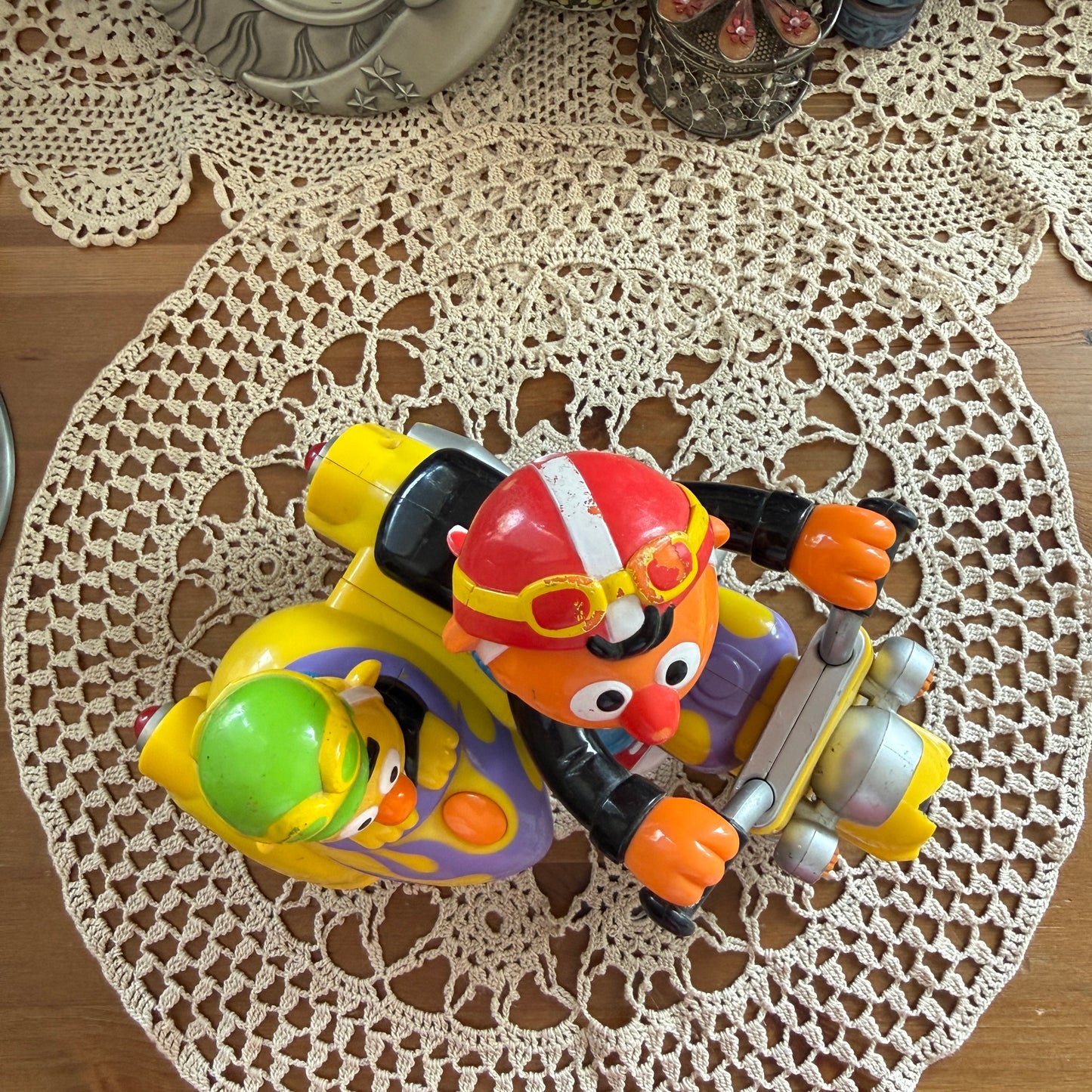 unique vintage whimsical bert and ernie figure collectable