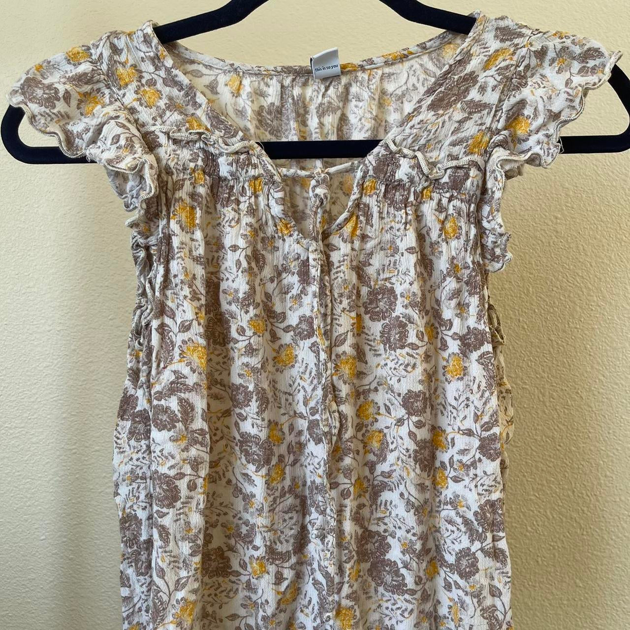 unique vintage whimsy 90s y2k babydoll top