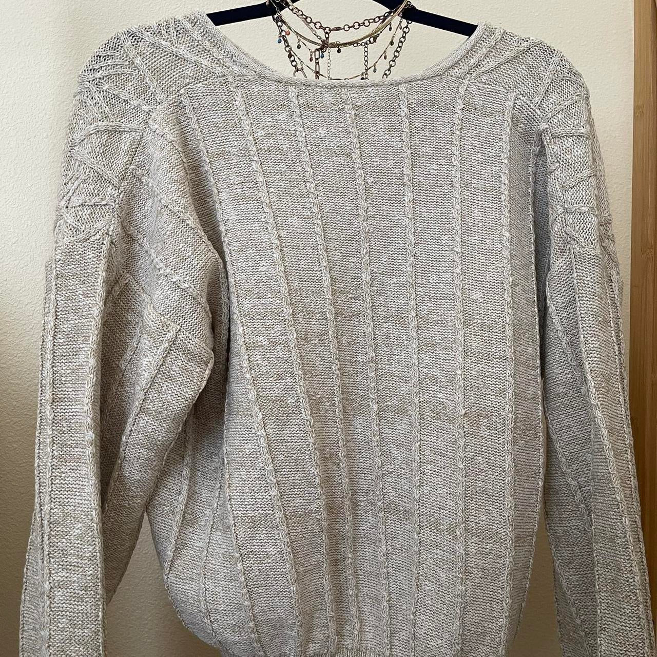 earth tone pullover sweater