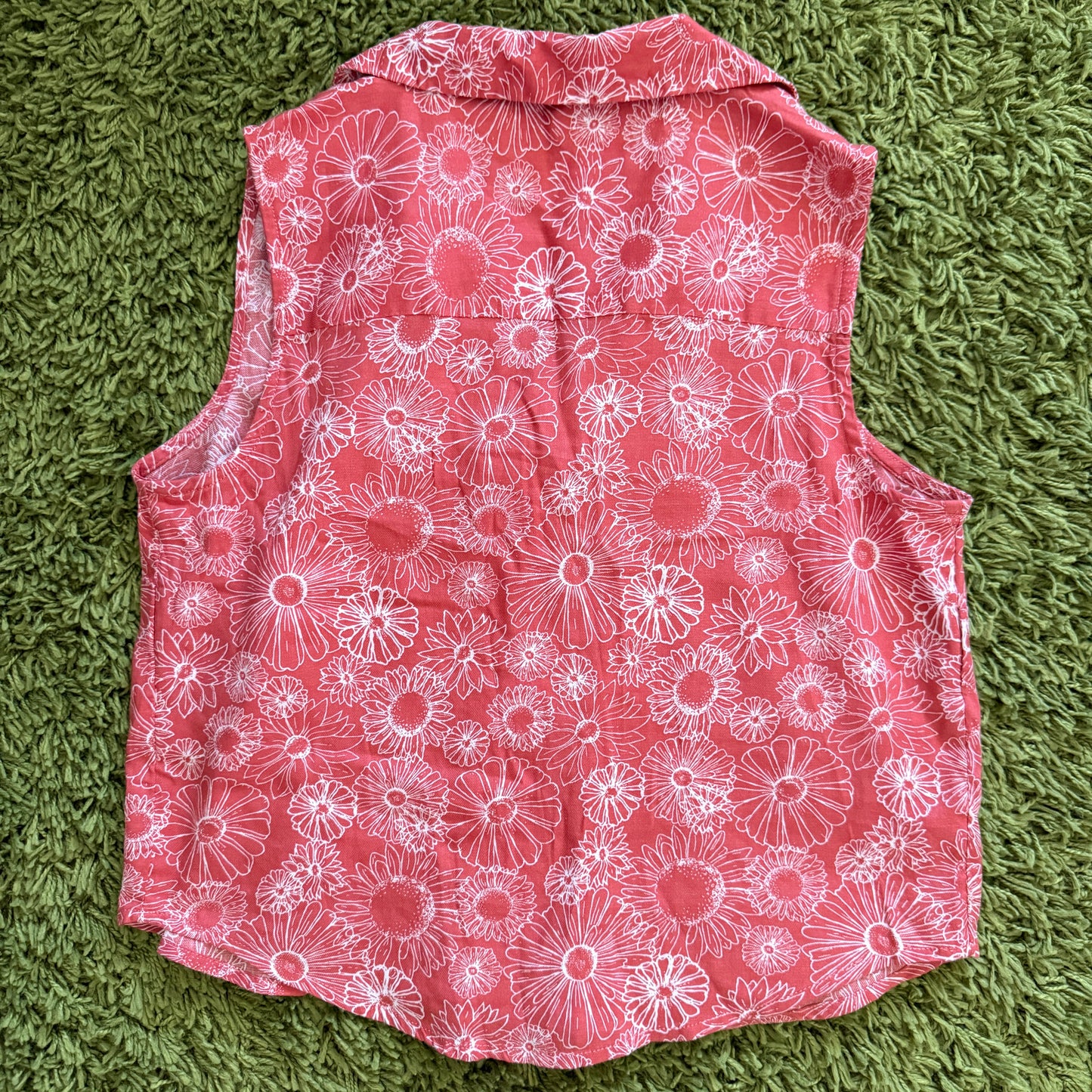 unique vintage whimsical 90s y2k button up top