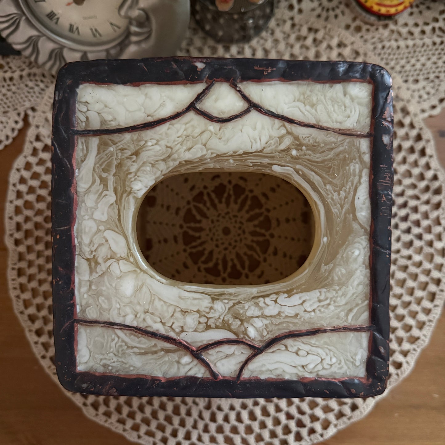 unique vintage whimsical tissue box