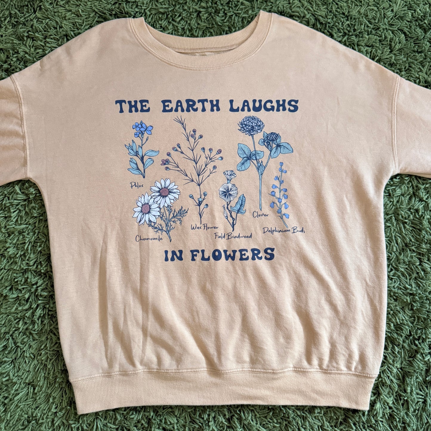 whimsical 90s y2k graphic pullover sweatshirt