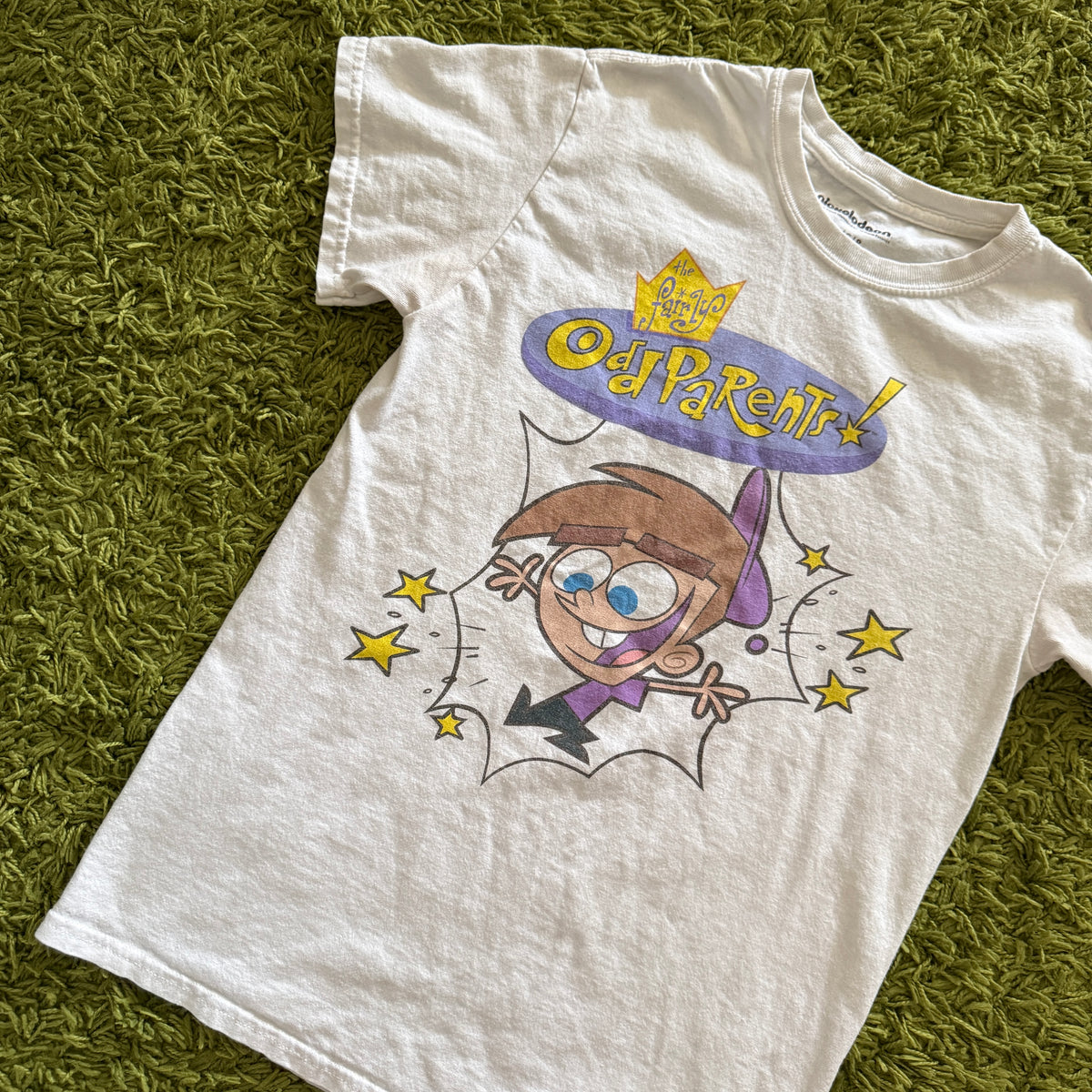 unique vintage whimsical 90s y2k THE FAIRLY ODD PARENTS graphic tee