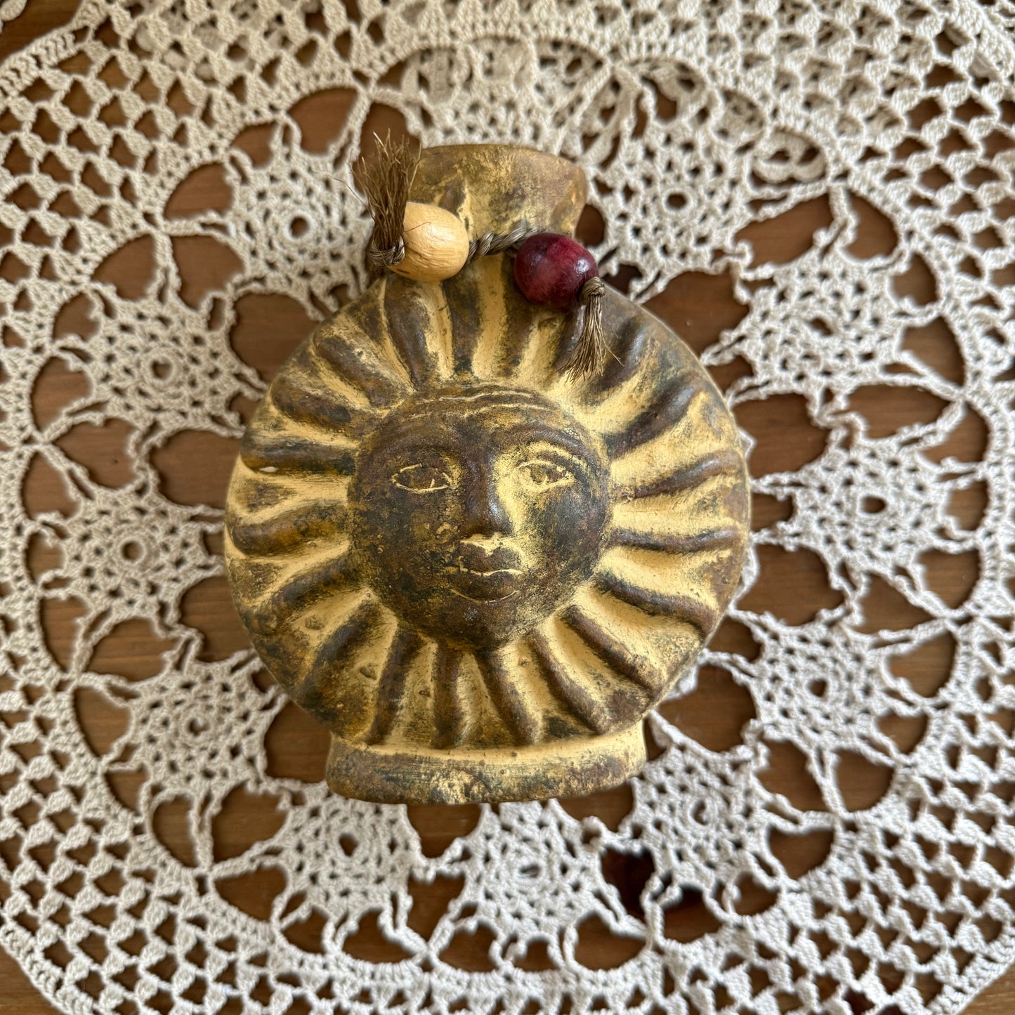 unique vintage whimsical celestial sun folk art collectable