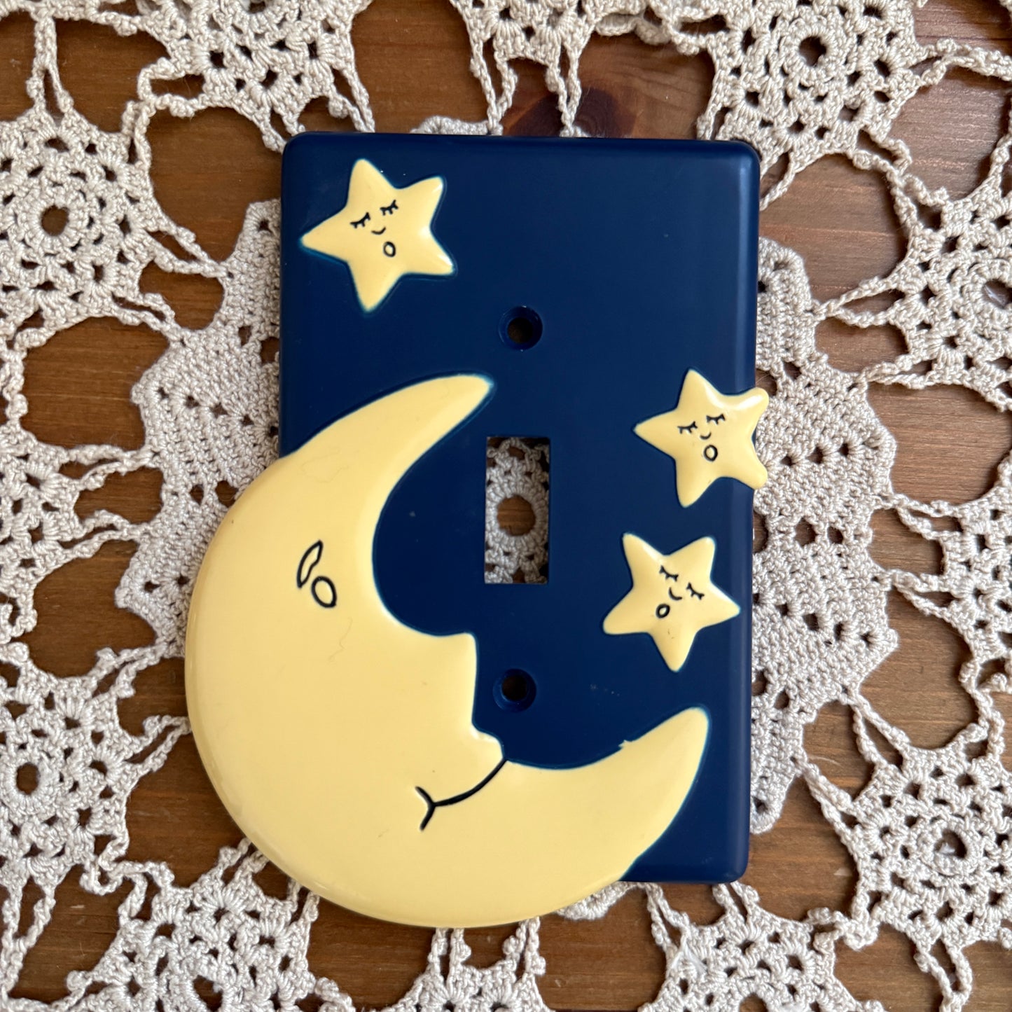whimsical celestial moon stars light switch cover collectable