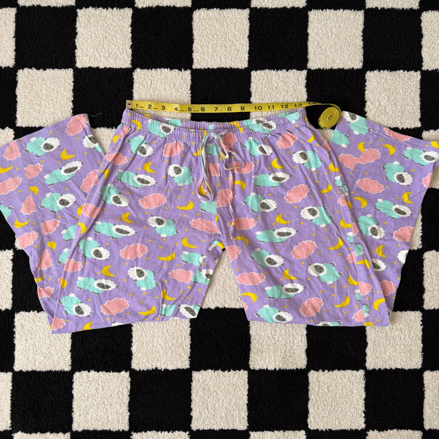 unique vintage whimsical celestial 90s y2k lounge pants