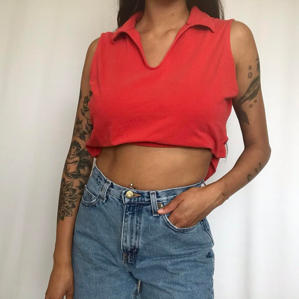 vintage whimsy 90s y2k NORTH CREST tank top