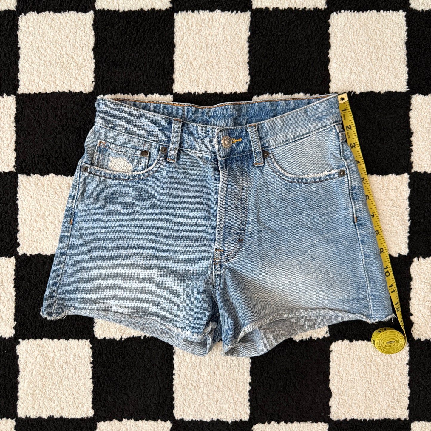 vintage whimsy 90s y2k denim shorts