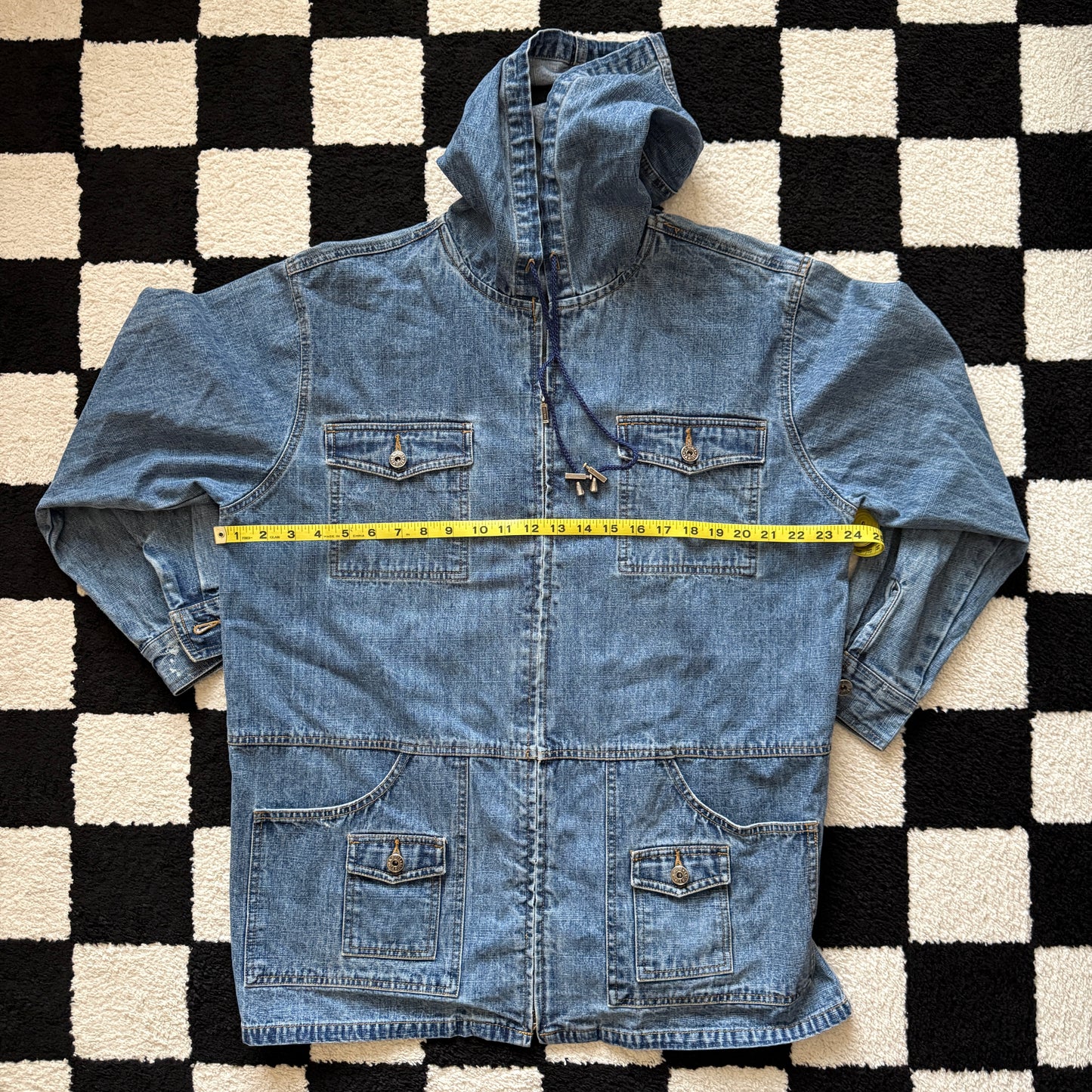 unique vintage whimsy 90s y2k L.A. BLUES denim jacket