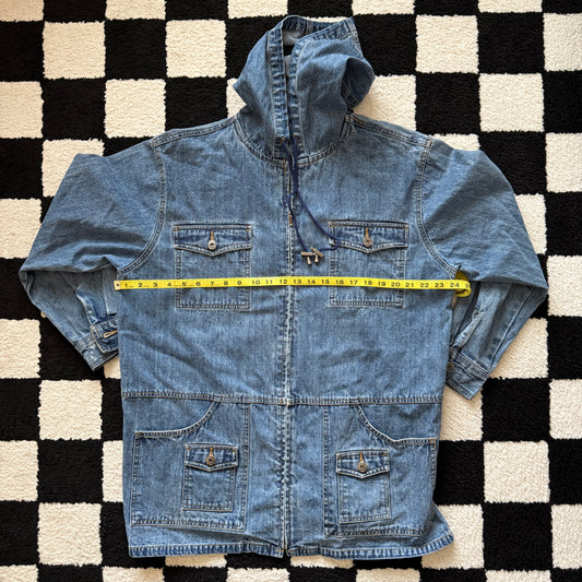 unique vintage whimsy 90s y2k L.A. BLUES denim jacket