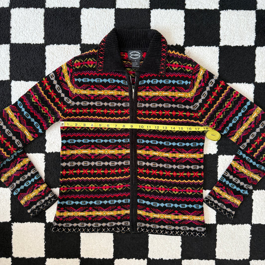 unique vintage whimsy 90s y2k knit cardigan sweater
