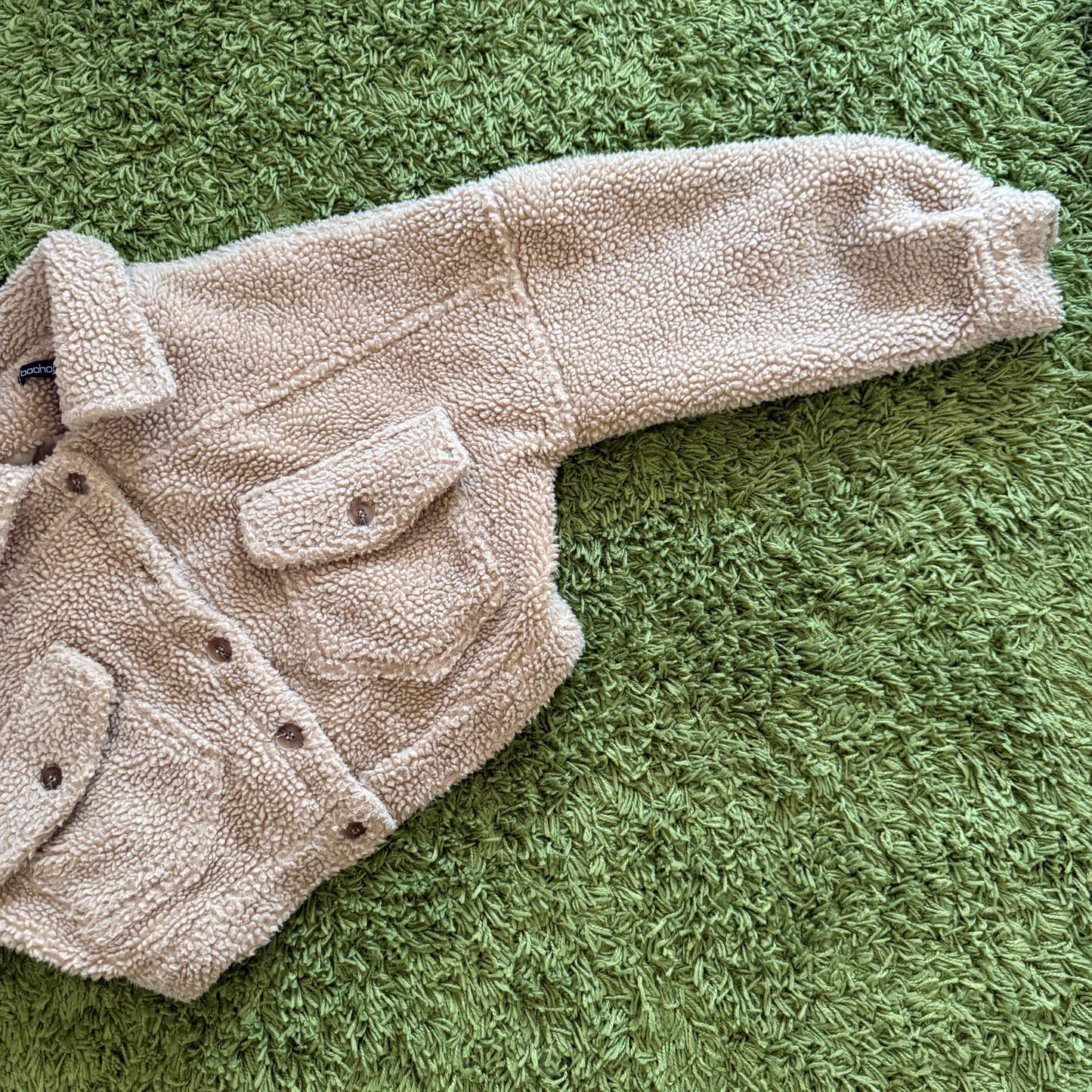 unique whimsy 90s y2k BOOHOO teddy coat