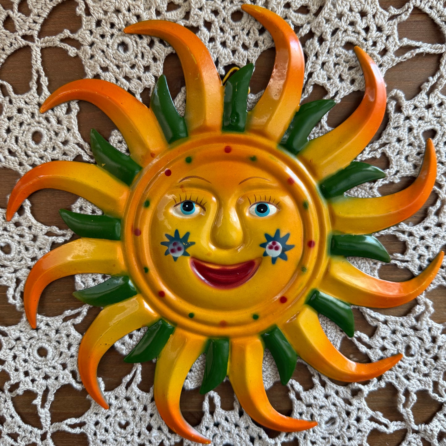 unique vintage whimsical celestial sun wall decor collectable
