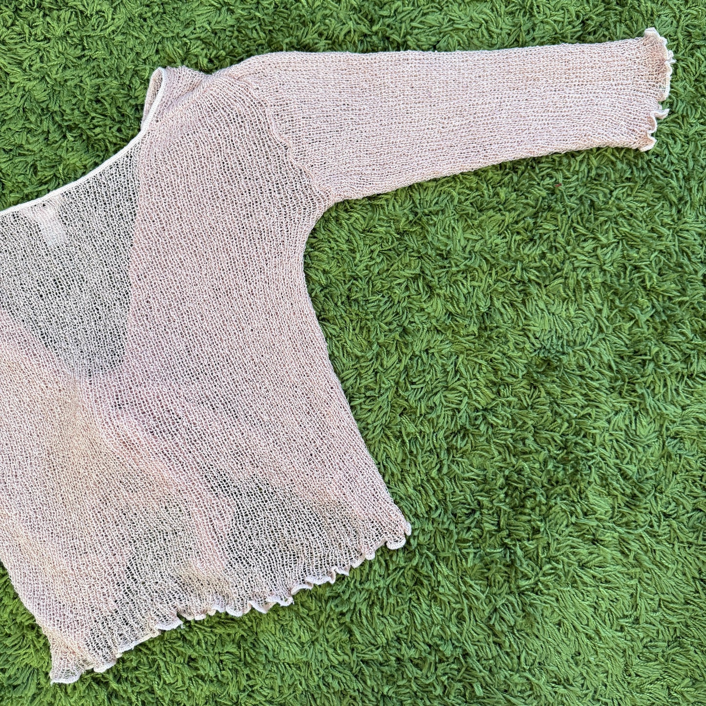 vintage whimsy 90s y2k knit cardigan tie top
