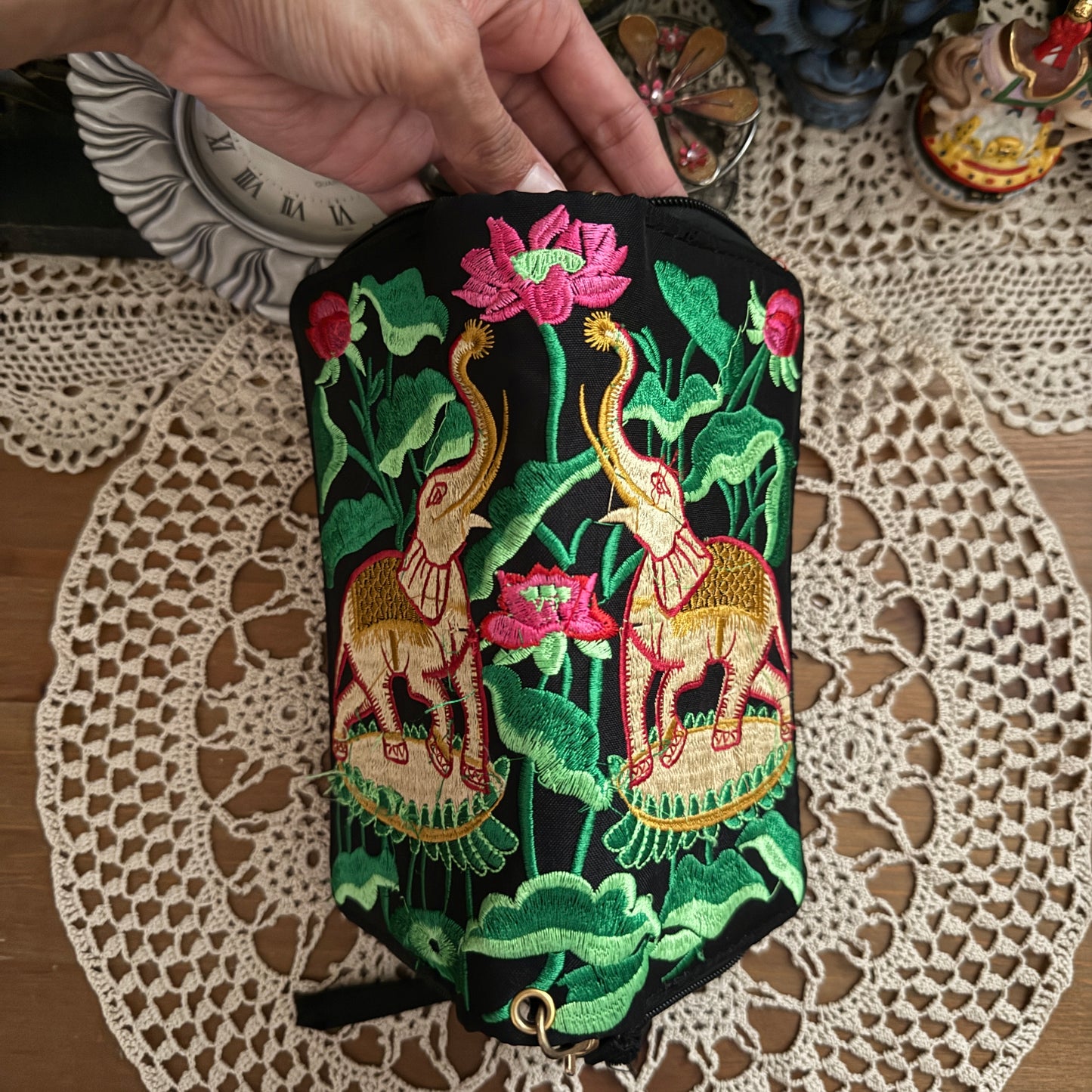 unique vintage whimsical 90s y2k embroidered wallet