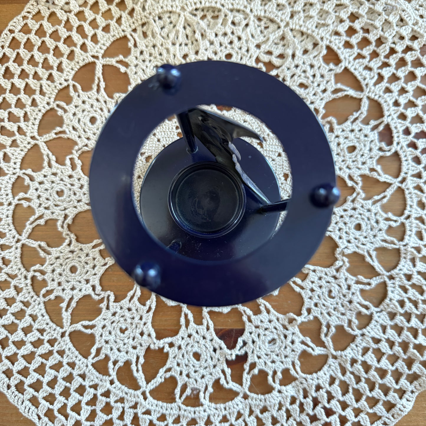 unique vintage whimsical celestial moon candle holder