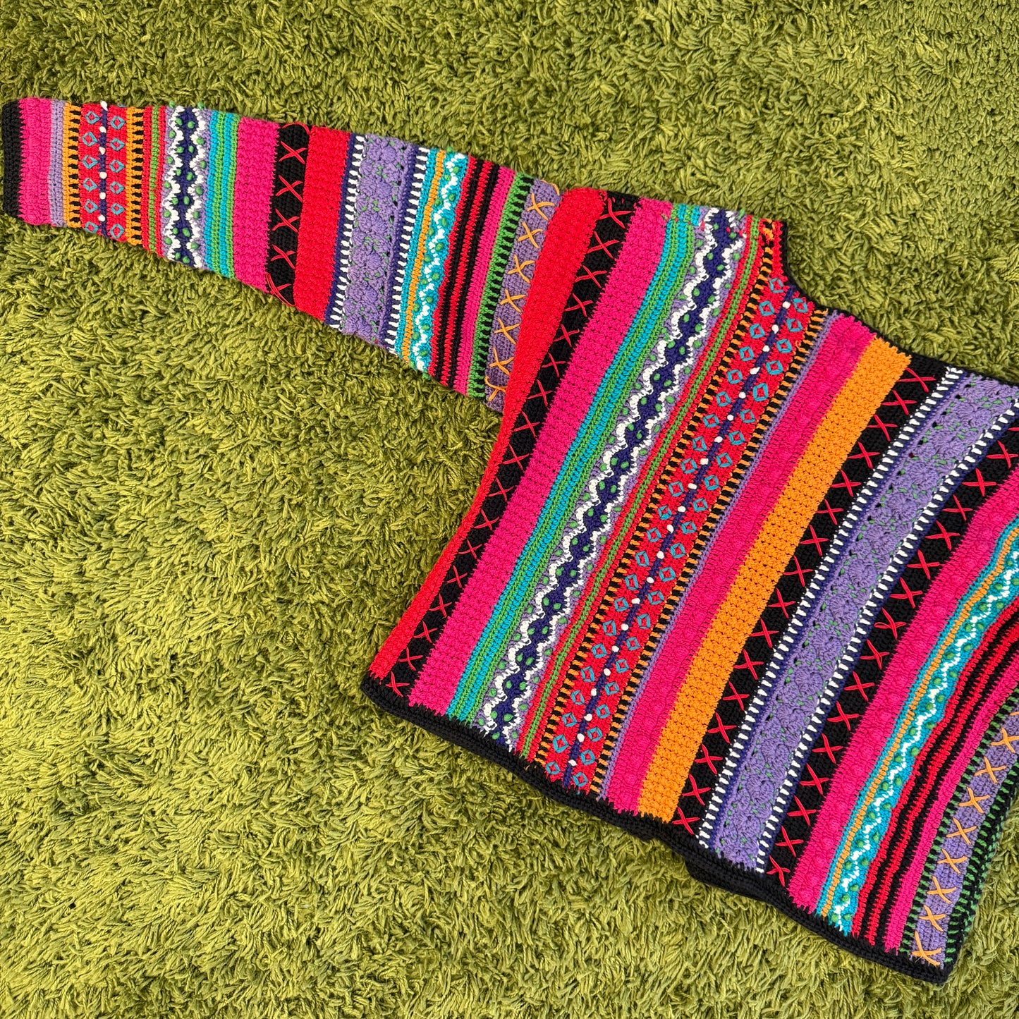 unique vintage whimsy 90s y2k knit cardigan sweater