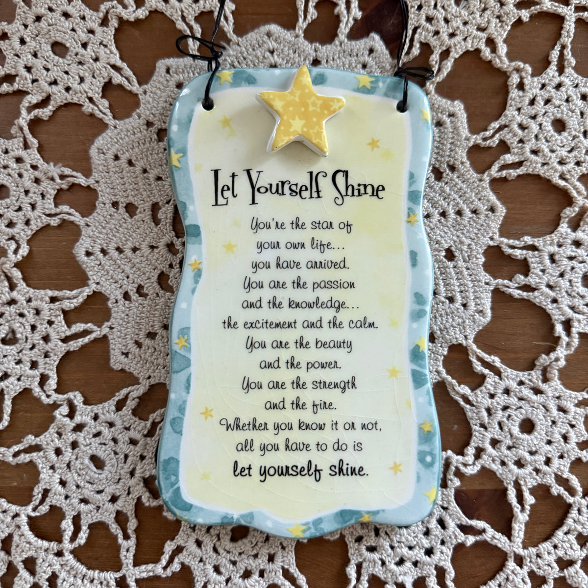 unique handmade whimsical celestial star folk art wall decor collectable