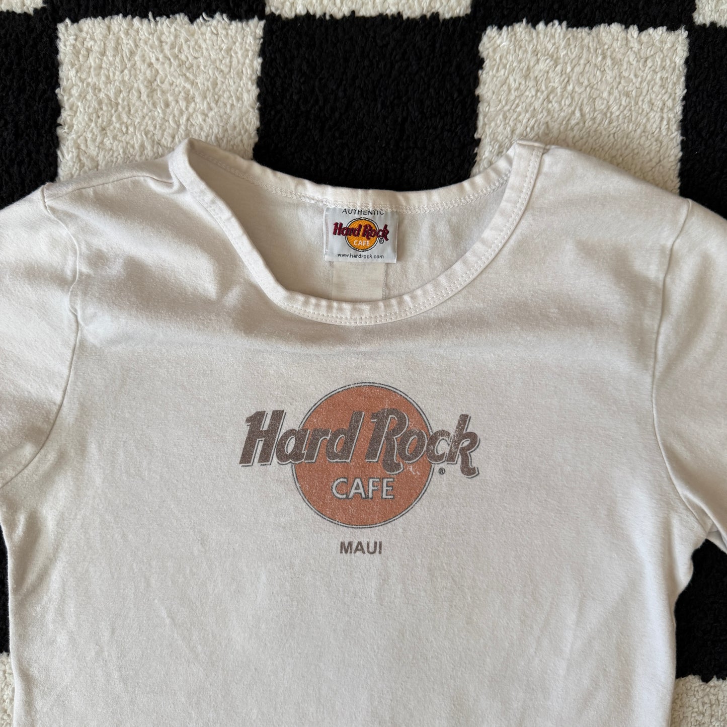 unique vintage whimsy 90s y2k HARD ROCK CAFE graphic baby tee
