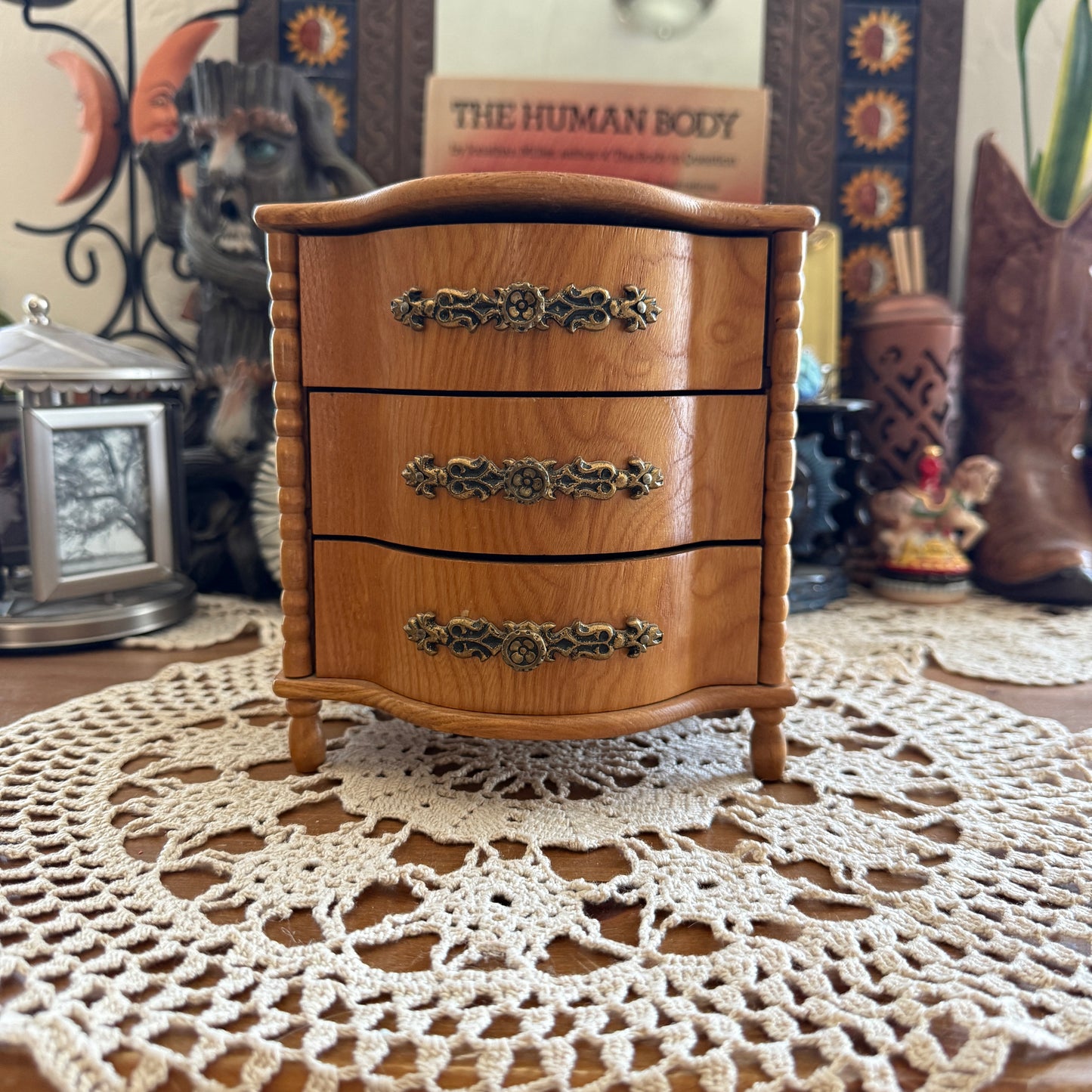 unique vintage whimsical jewelry holder