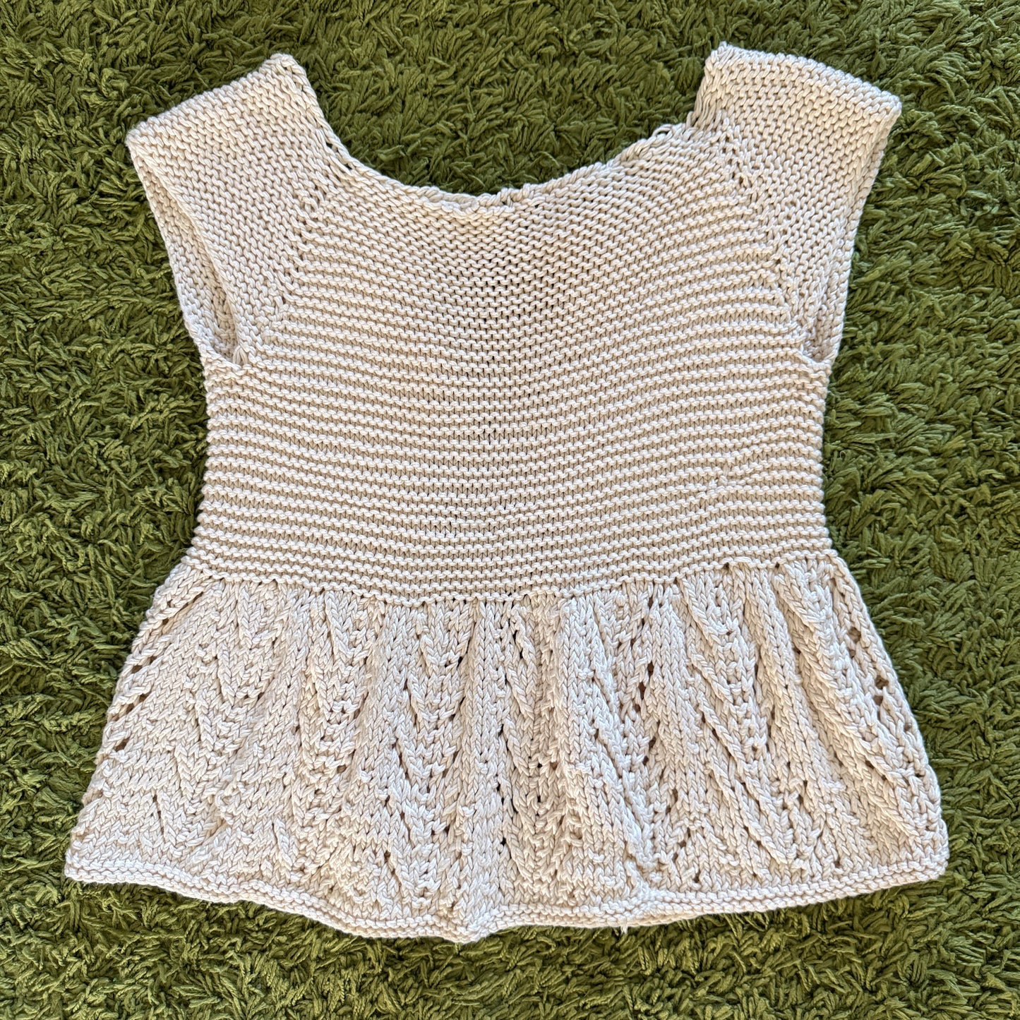 unique handmade vintage whimsical 90s y2k babydoll knit cardigan sweater