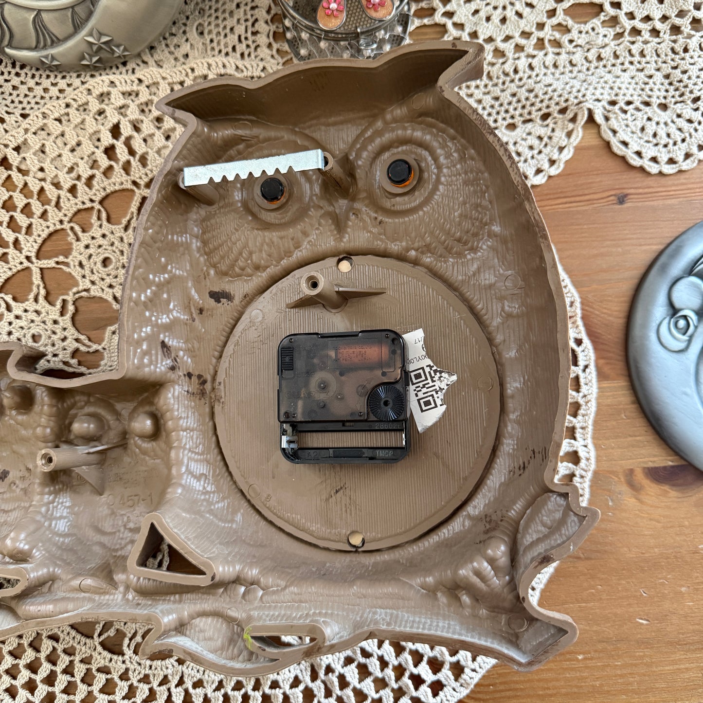 unique vintage whimsical owl clock collectable