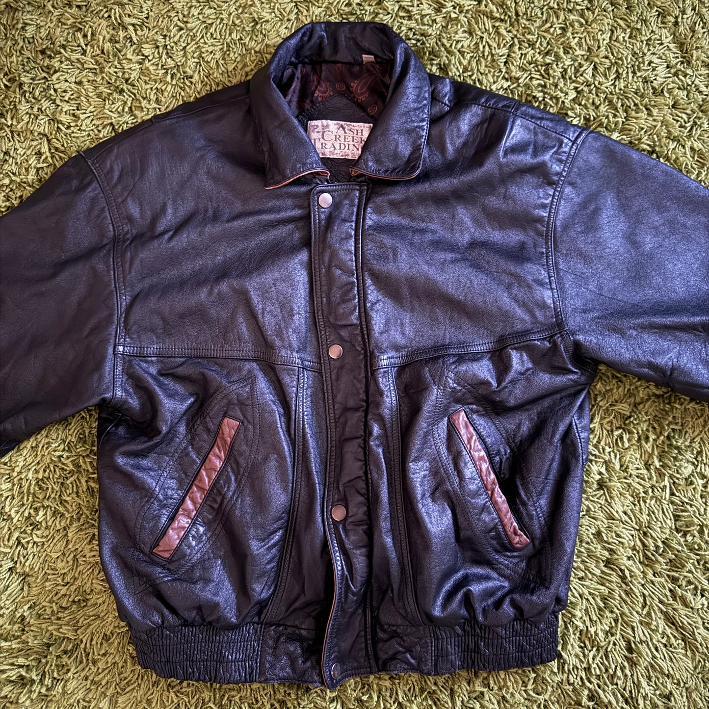 vintage whimsy 90s y2k leather jacket