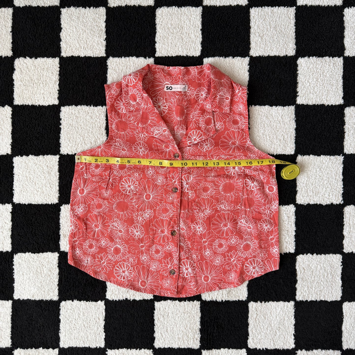 unique vintage whimsical 90s y2k button up top