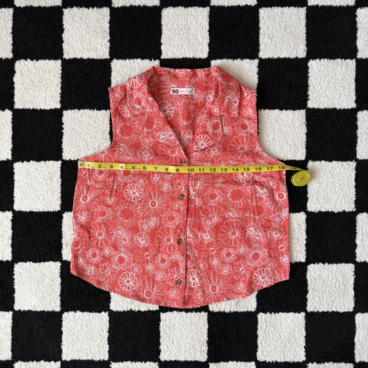 unique vintage whimsical 90s y2k button up top