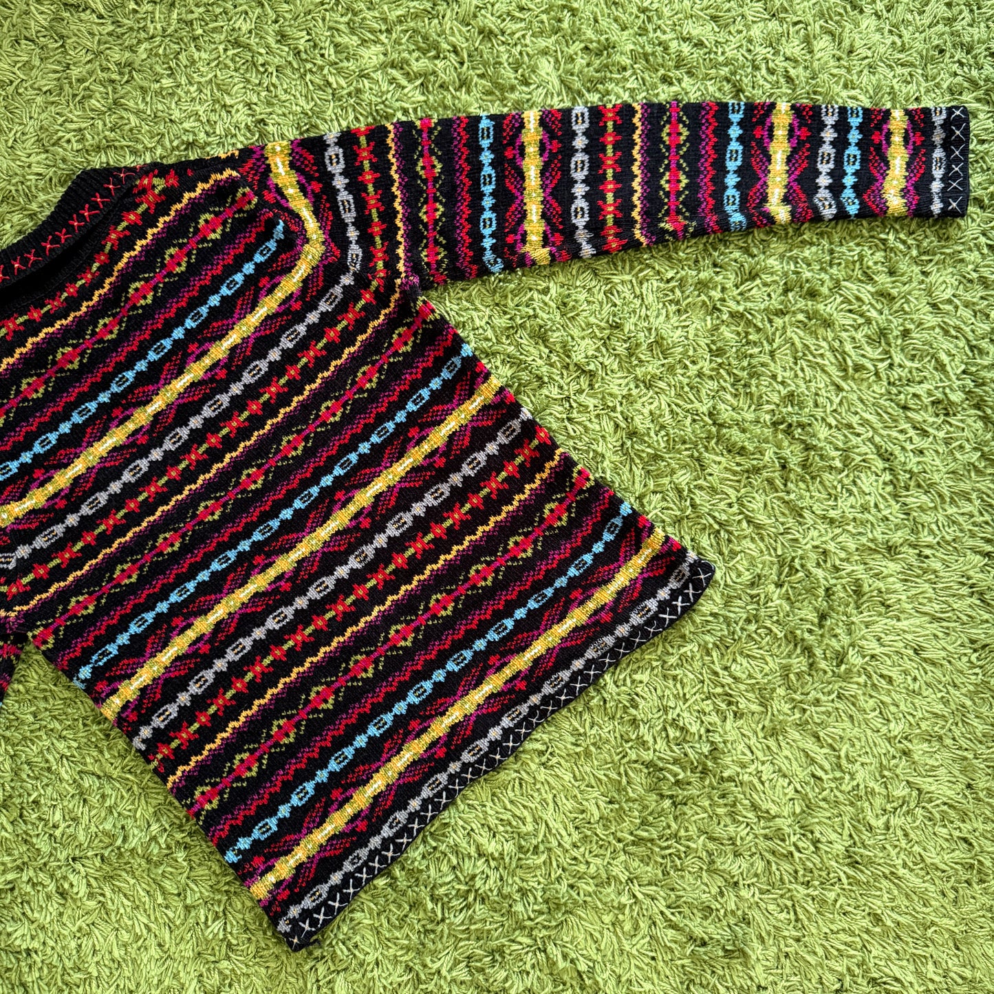 unique vintage whimsy 90s y2k knit cardigan sweater