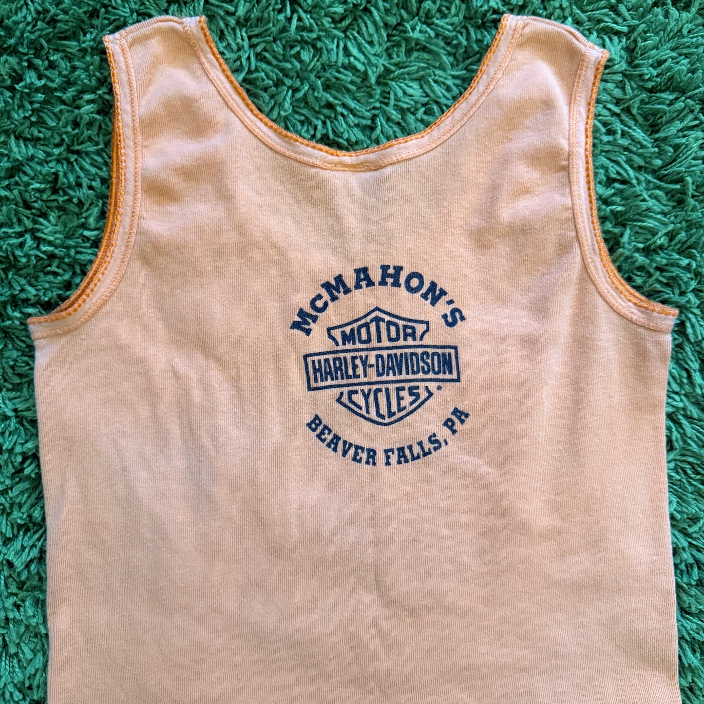 unique vintage whimsical 90s y2k HARLEY DAVIDSON graphic tank top