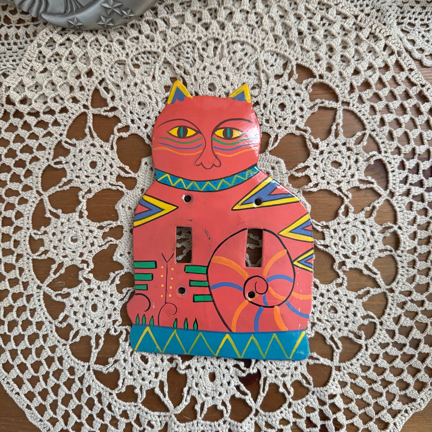 unique vintage whimsical LAURAL BURCH cat light switch cover collectable