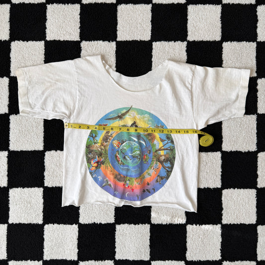 unique vintage whimsical 90s y2k graphic baby tee