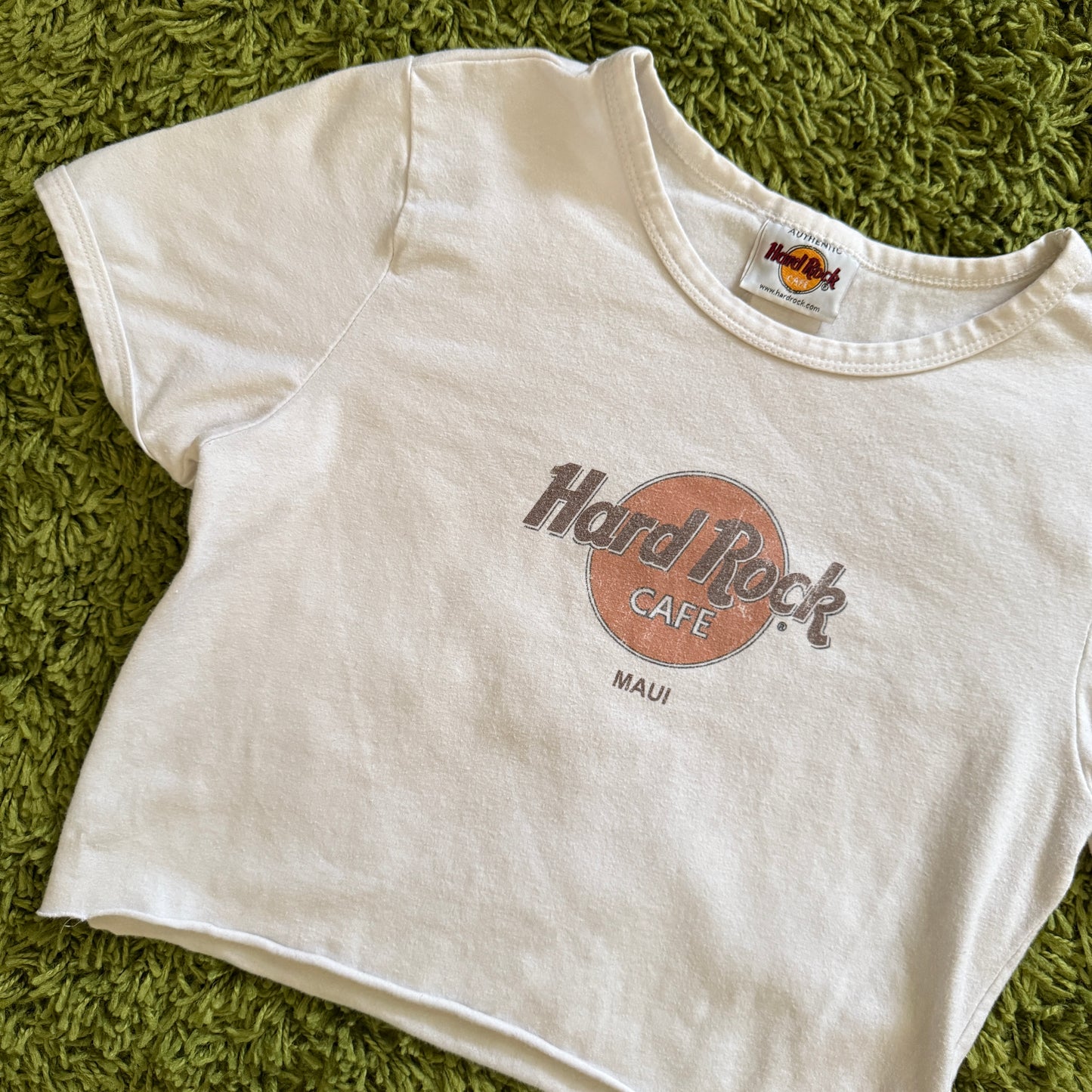 unique vintage whimsy 90s y2k HARD ROCK CAFE graphic baby tee