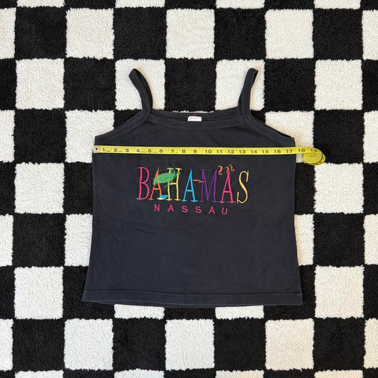 vintage whimsy grunge embroidered tank top
