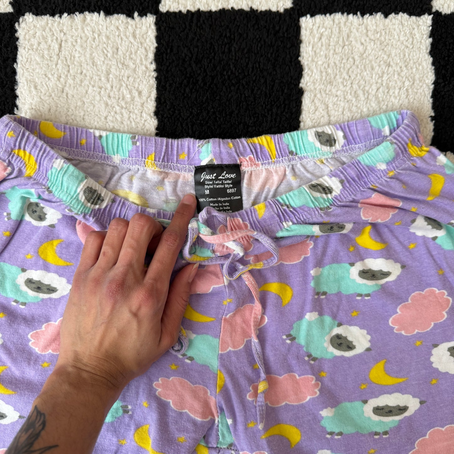 unique vintage whimsical celestial 90s y2k lounge pants