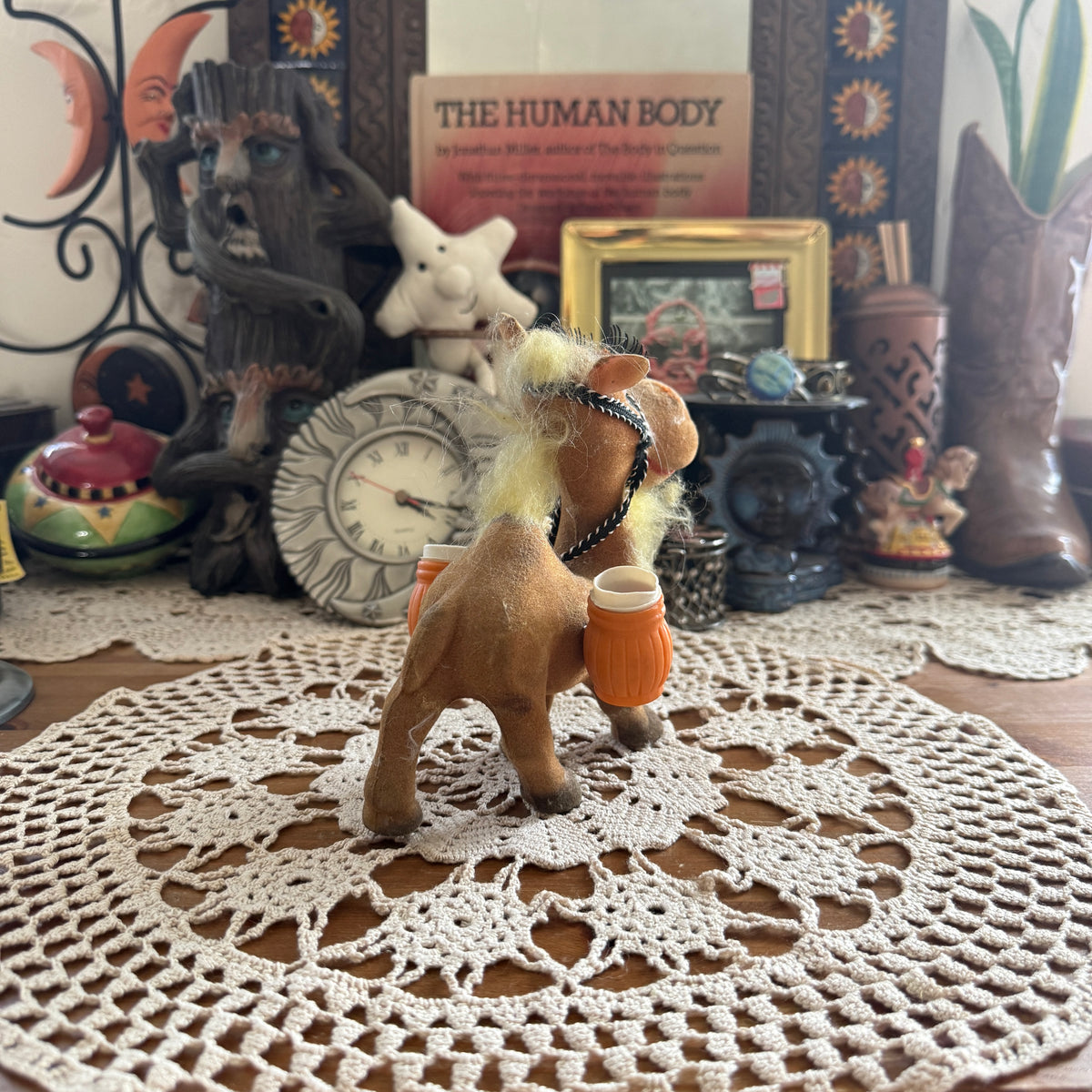 unique vintage whimsical folk art figure collectable trinket