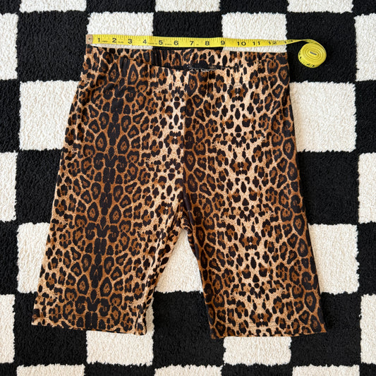 whimsy 90s y2k leopard print biker shorts