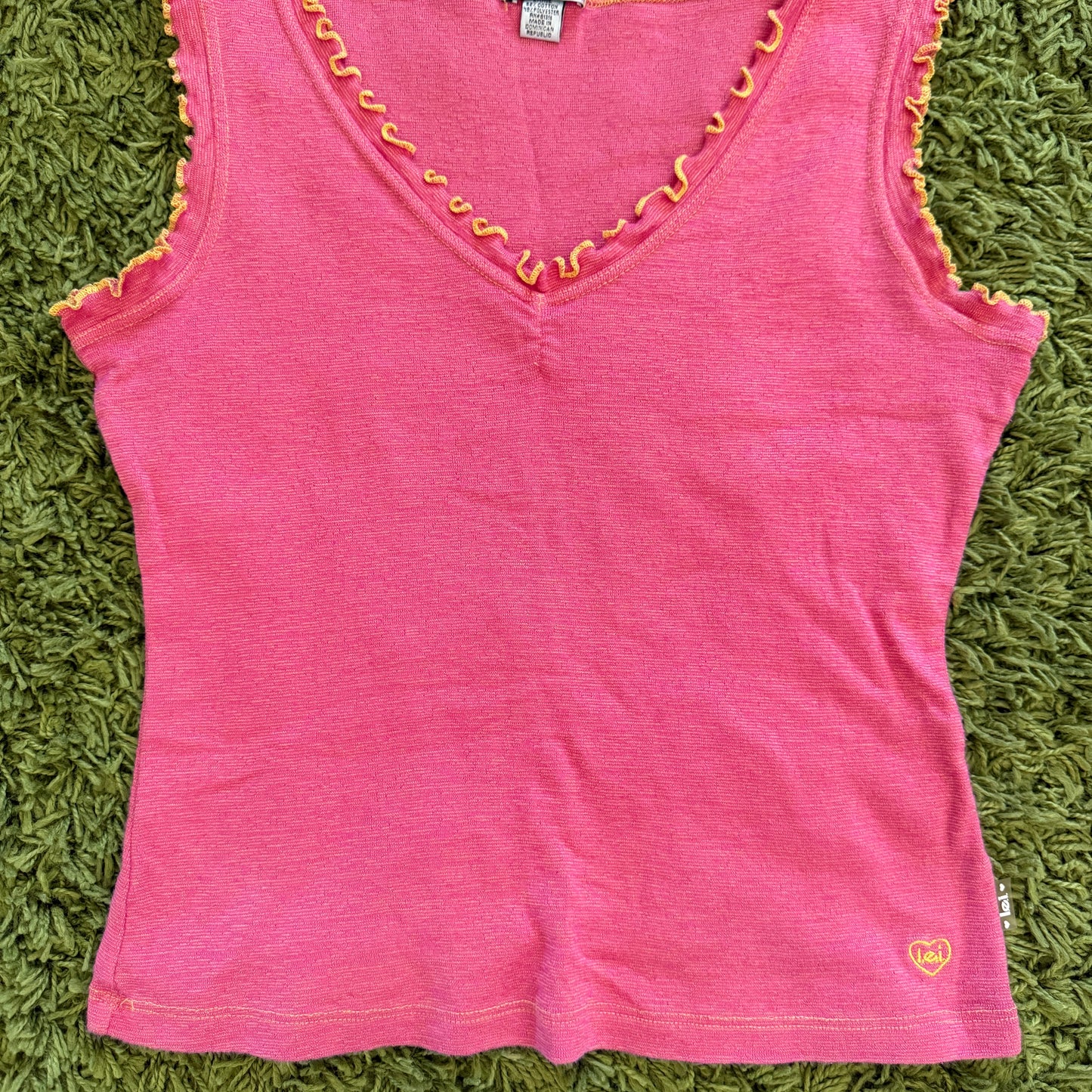 unique vintage whimsical 90s y2k L.E.I. tank top