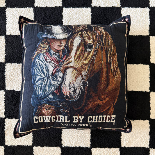 unique vintage whimsical tapestry throw pillow