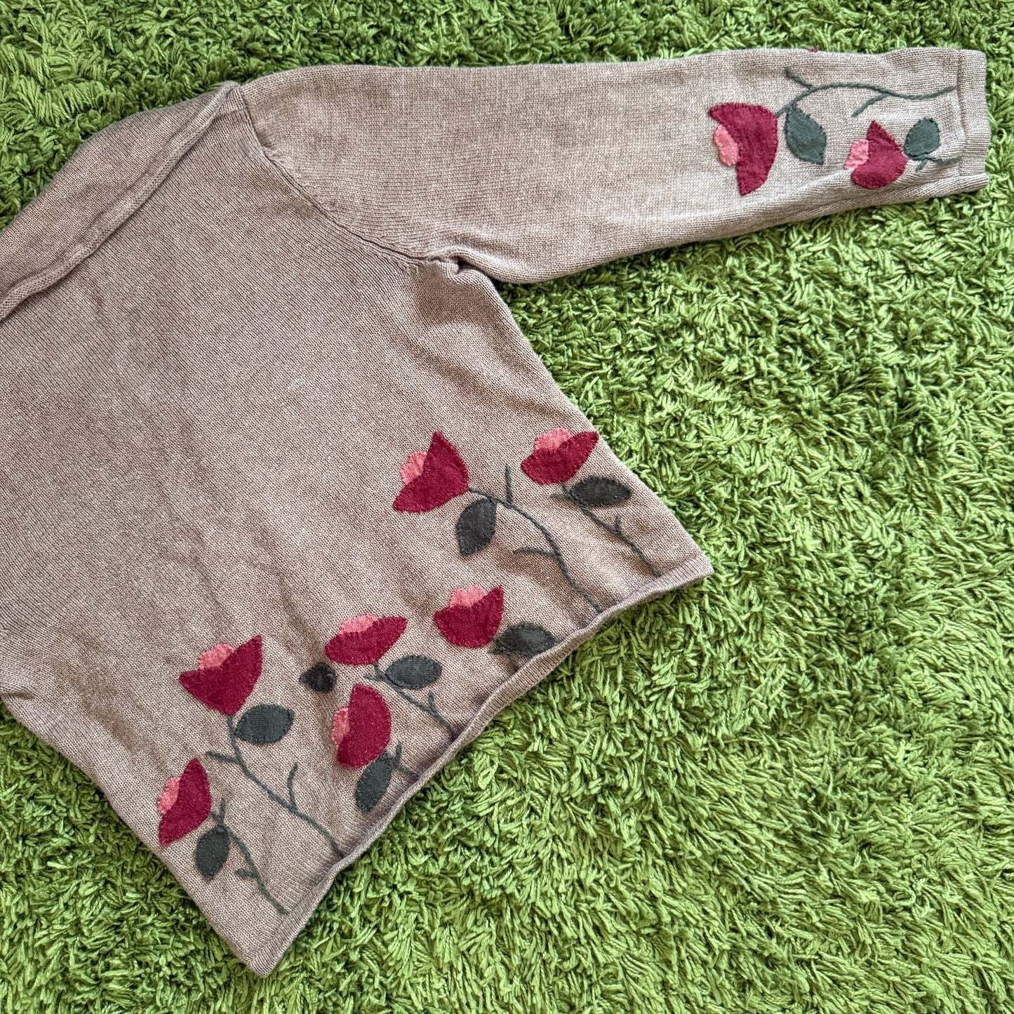 unique vintage whimsy 90s y2k CHRISTOPHER & BANKS knit cardigan sweater