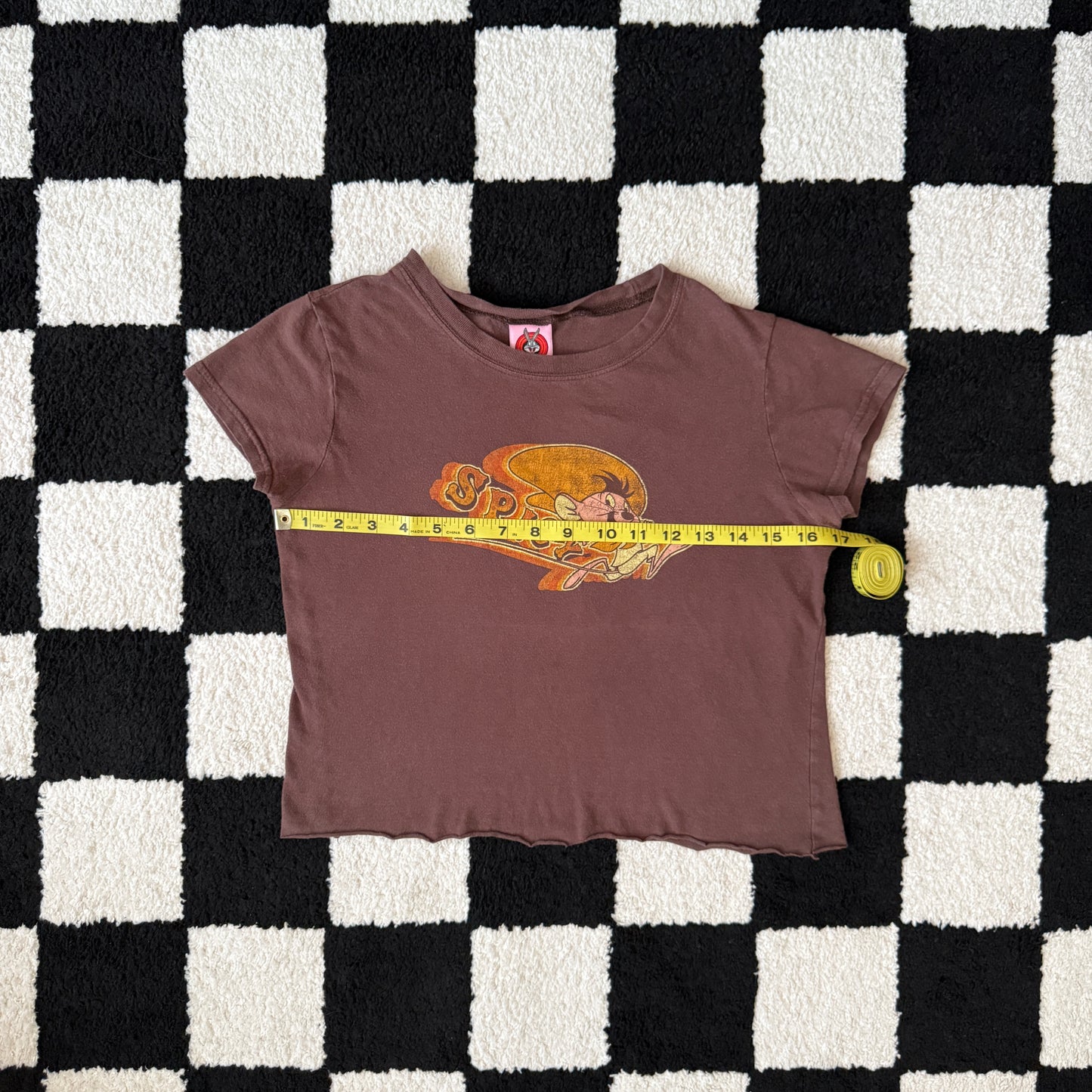 unique vintage whimsy 90s y2k LOONEY TUNES graphic baby tee
