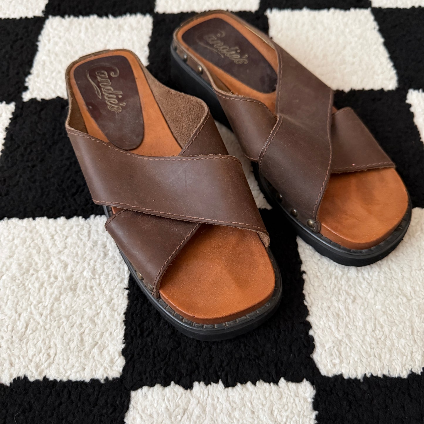 vintage whimsical 90s y2k CANDIE’S chunky sandals