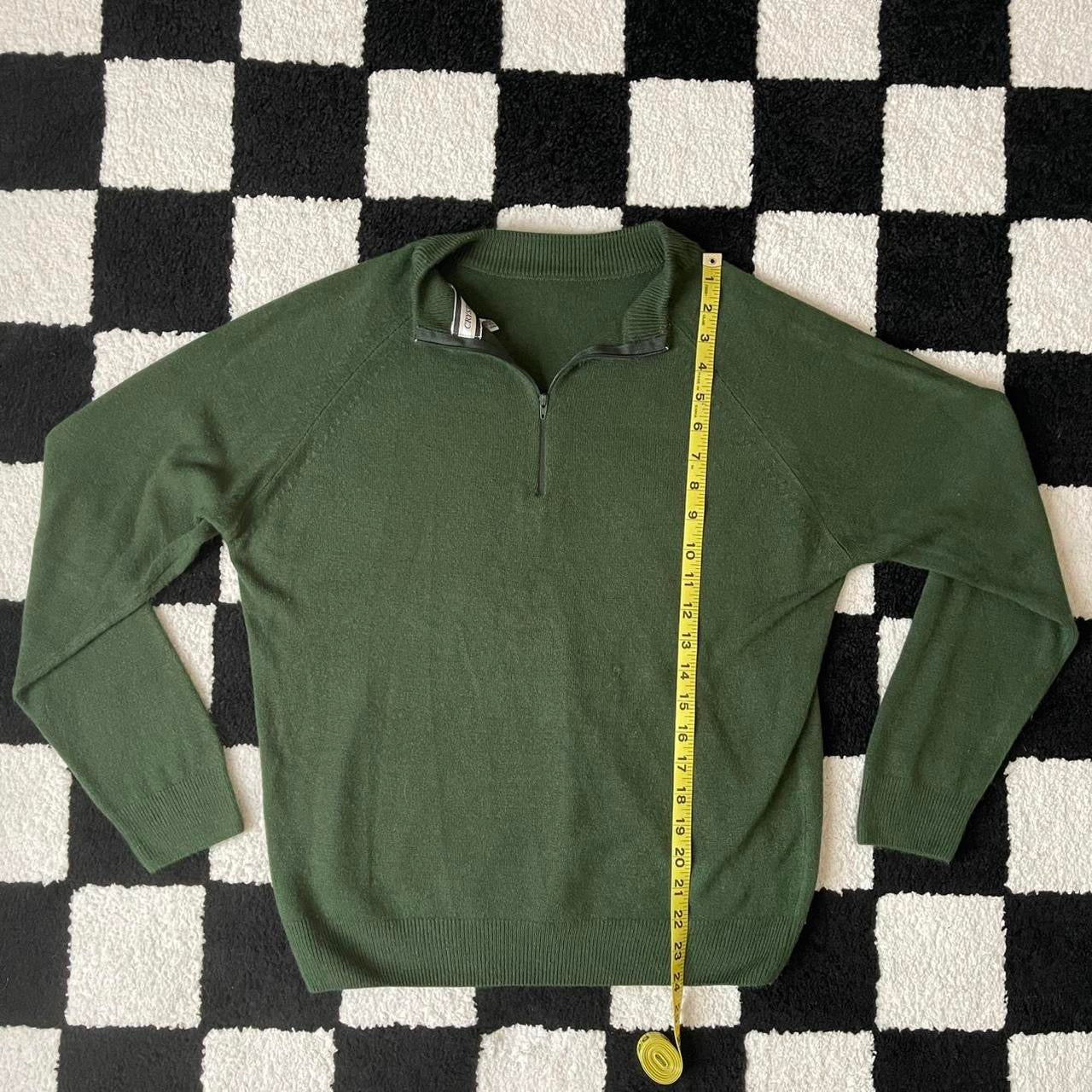 vintage whimsy 90s quarter zip pullover sweater