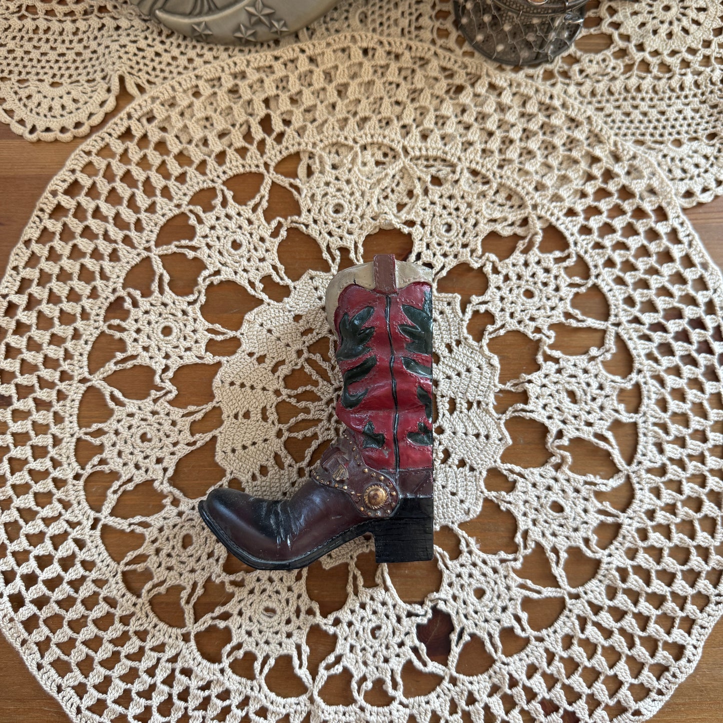 unique vintage whimsical celestial star boot figure collectable trinket