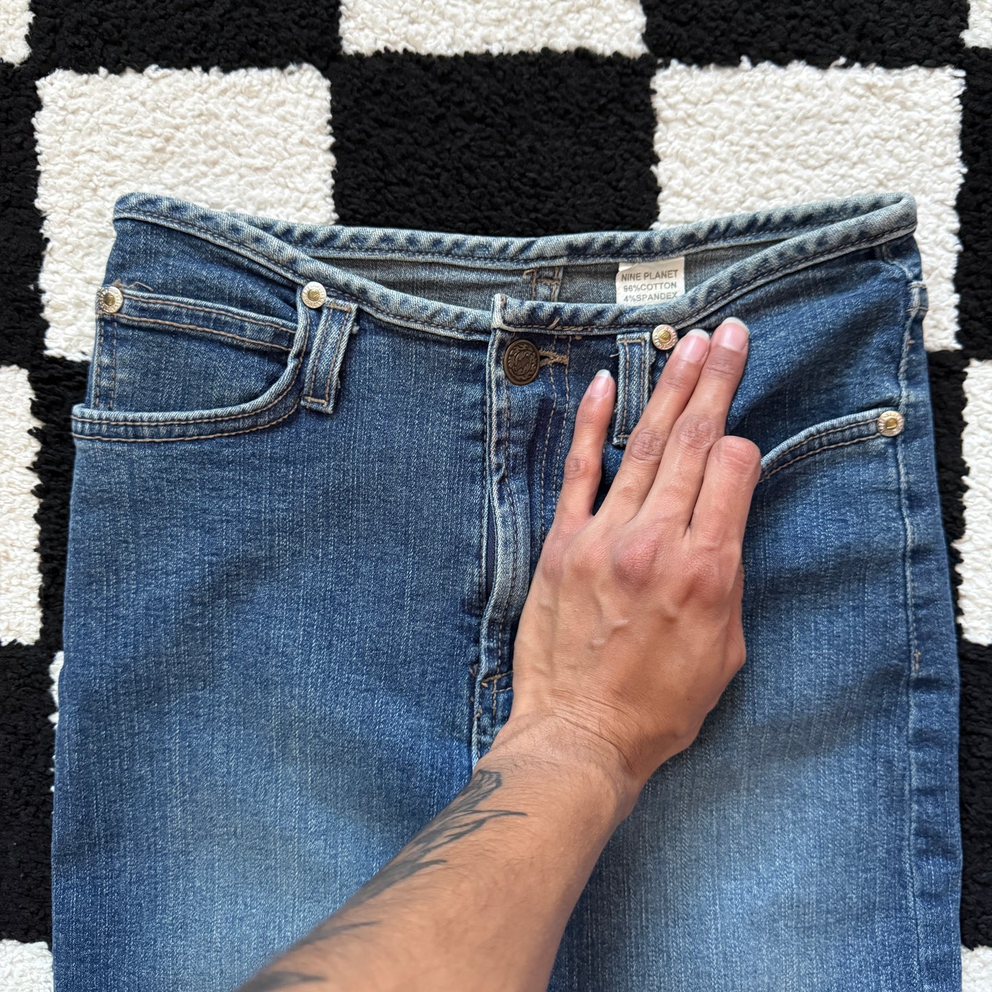 vintage whimsy 90s y2k denim skirt